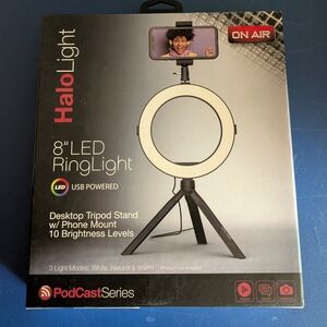 HaloLight 8" LED Ring Light with Tripod